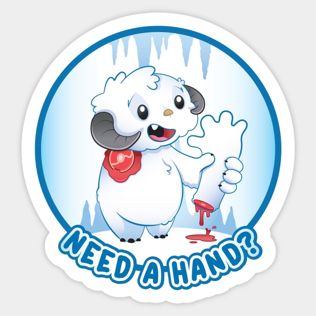 Need a hand? Sticker by Sam Potter Design